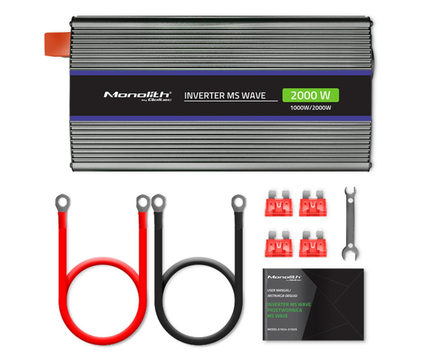 Qoltec Przetwornica napięcia 2000MS Wave | 12V na 230V | 1000/2000W - 1190375 - zdjęcie 6